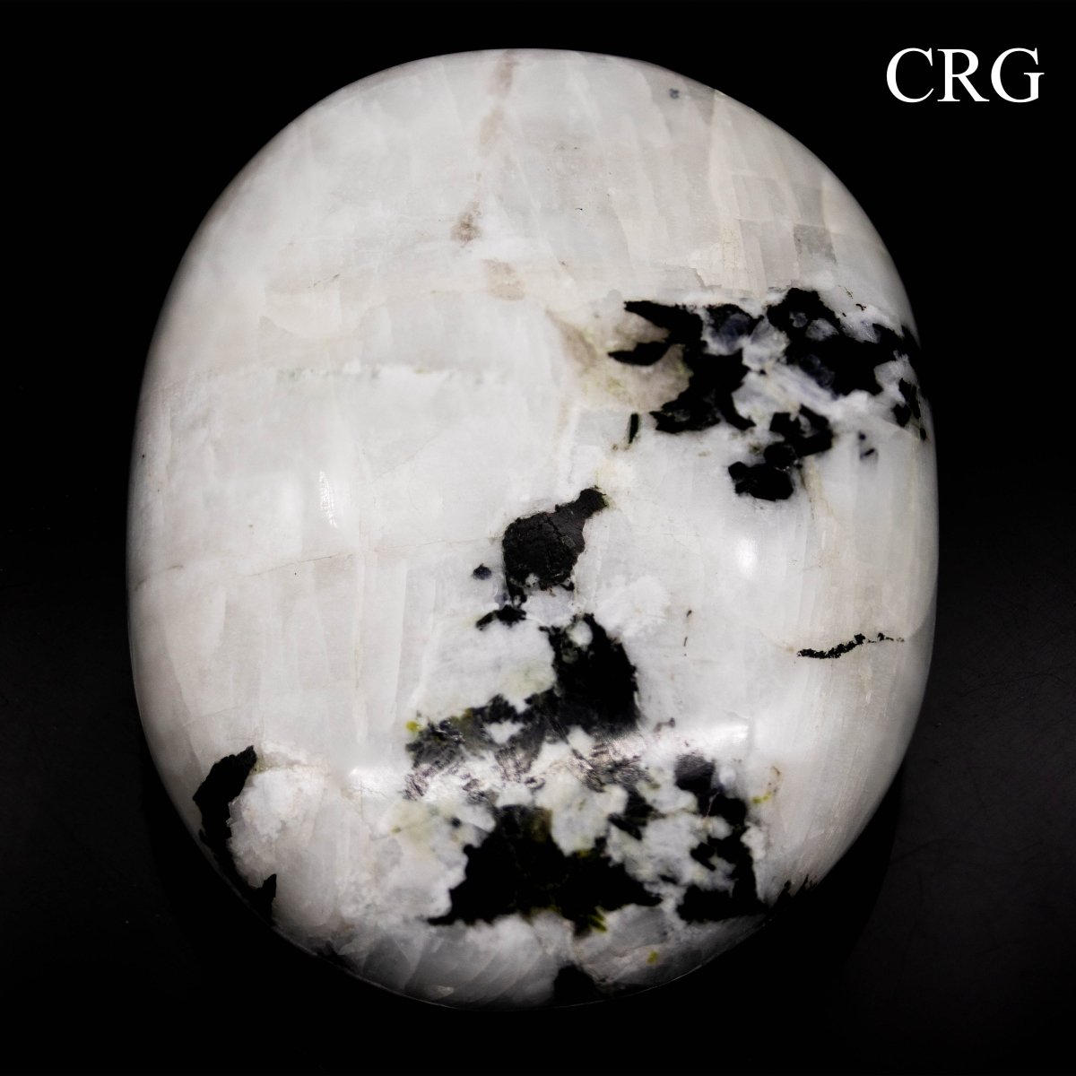 QTY 1 - Rainbow Moonstone Palm Stone / 50mm AVG