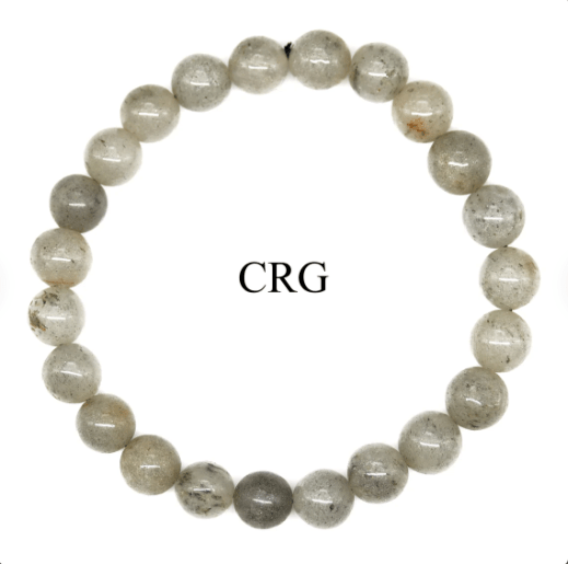 QTY 1 - Rainbow Moonstone Tumbled Bead Stretch Bracelet
