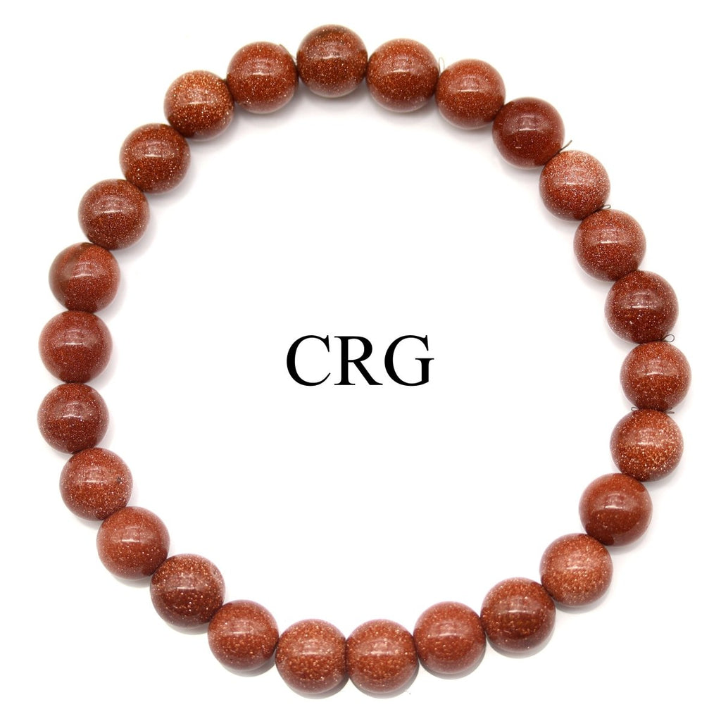 QTY 1 - Red Goldstone Stretch Bracelet / 8mm AVG