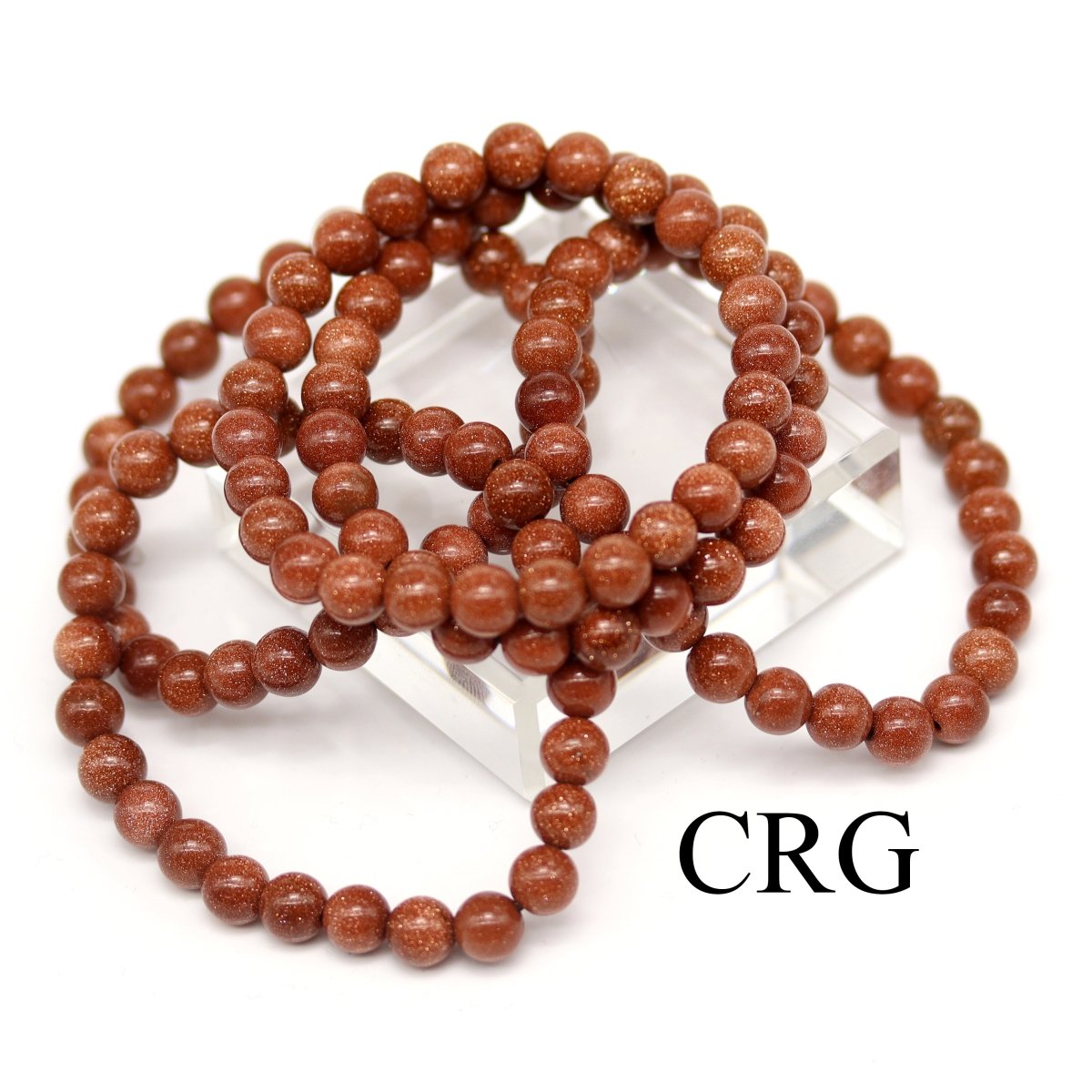 QTY 1 - Red Goldstone Stretch Bracelet / 8mm AVG