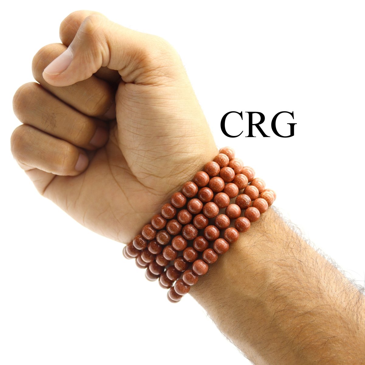 QTY 1 - Red Goldstone Stretch Bracelet / 8mm AVG
