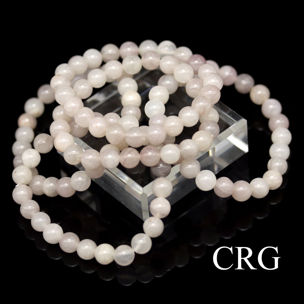 QTY 1 - Red Rutilated Quartzite (Hematoid Quartz) Stretch Bracelet / 8mm AVG