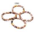 QTY 1 - Red Zebra Jasper Stretch Bracelet / 8mm AVG