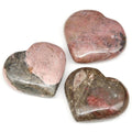 QTY 1 - Rhodonite Puffy Heart / 2-4" AVG
