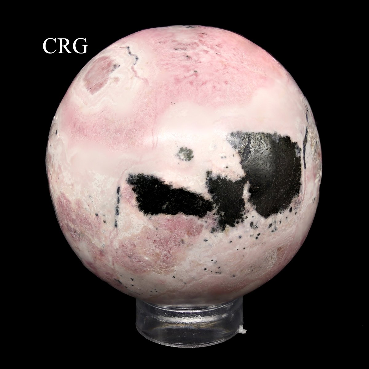 QTY 1 - Rhodonite Sphere / 30-40mm AVG