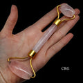 QTY 1 - Rose Quartz Gemstone Facial Massage Roller / 5.5" AVG