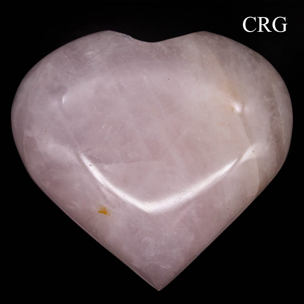 QTY 1 - Rose Quartz Puffy Heart / 2-4" AVG