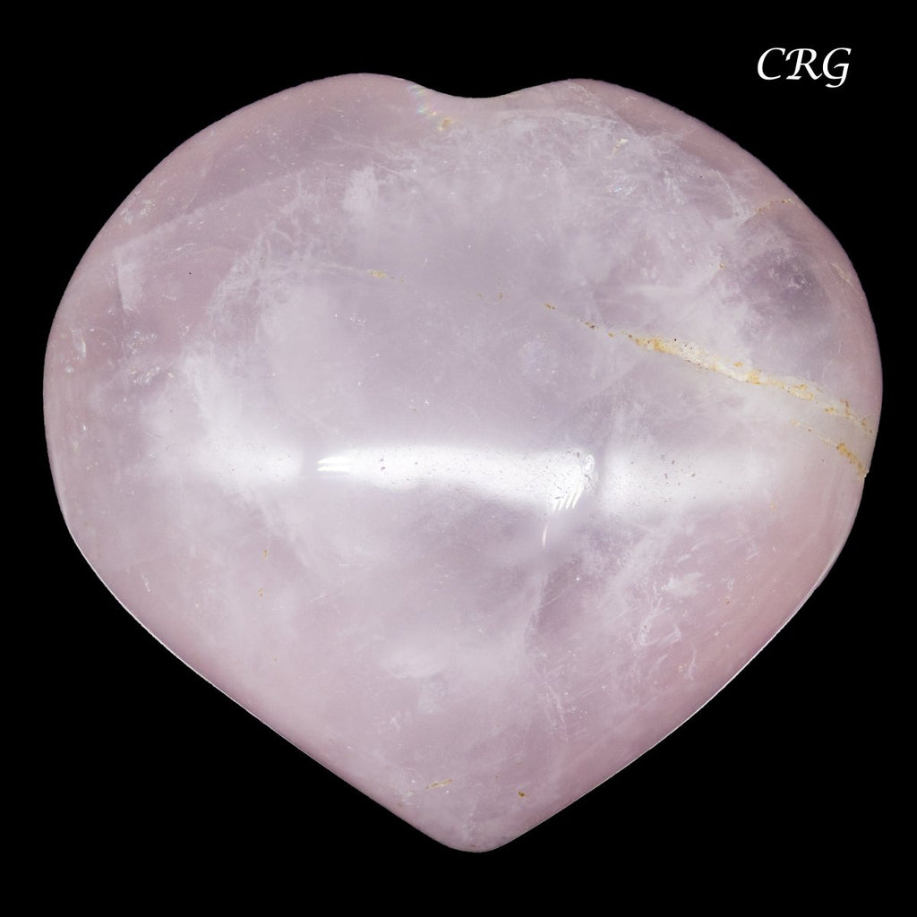 QTY 1 -  Rose Quartz Puffy Hearts / 1-1.5" AVG