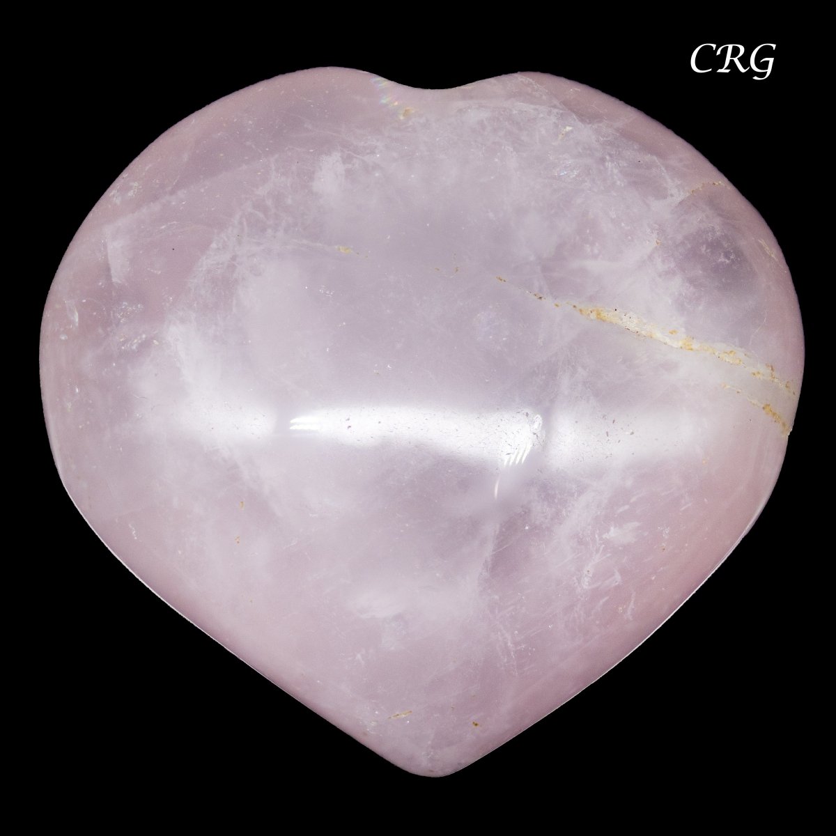 QTY 1 -  Rose Quartz Puffy Hearts / 1-1.5" AVG