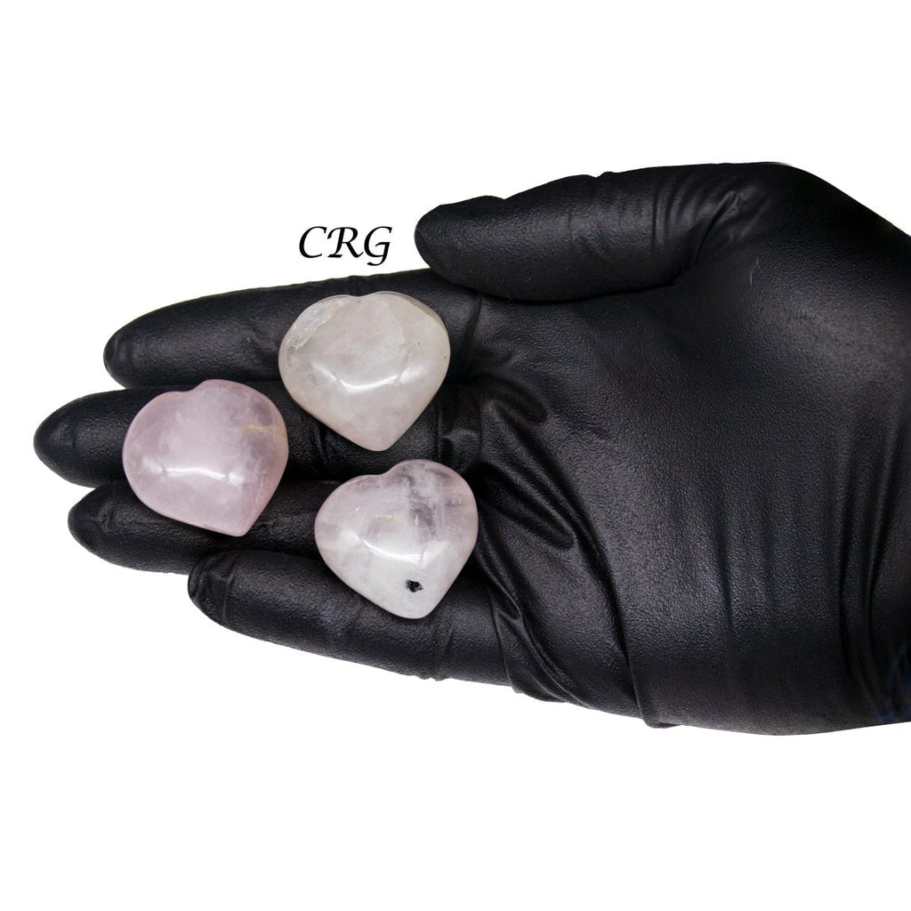 QTY 1 -  Rose Quartz Puffy Hearts / 1-1.5" AVG