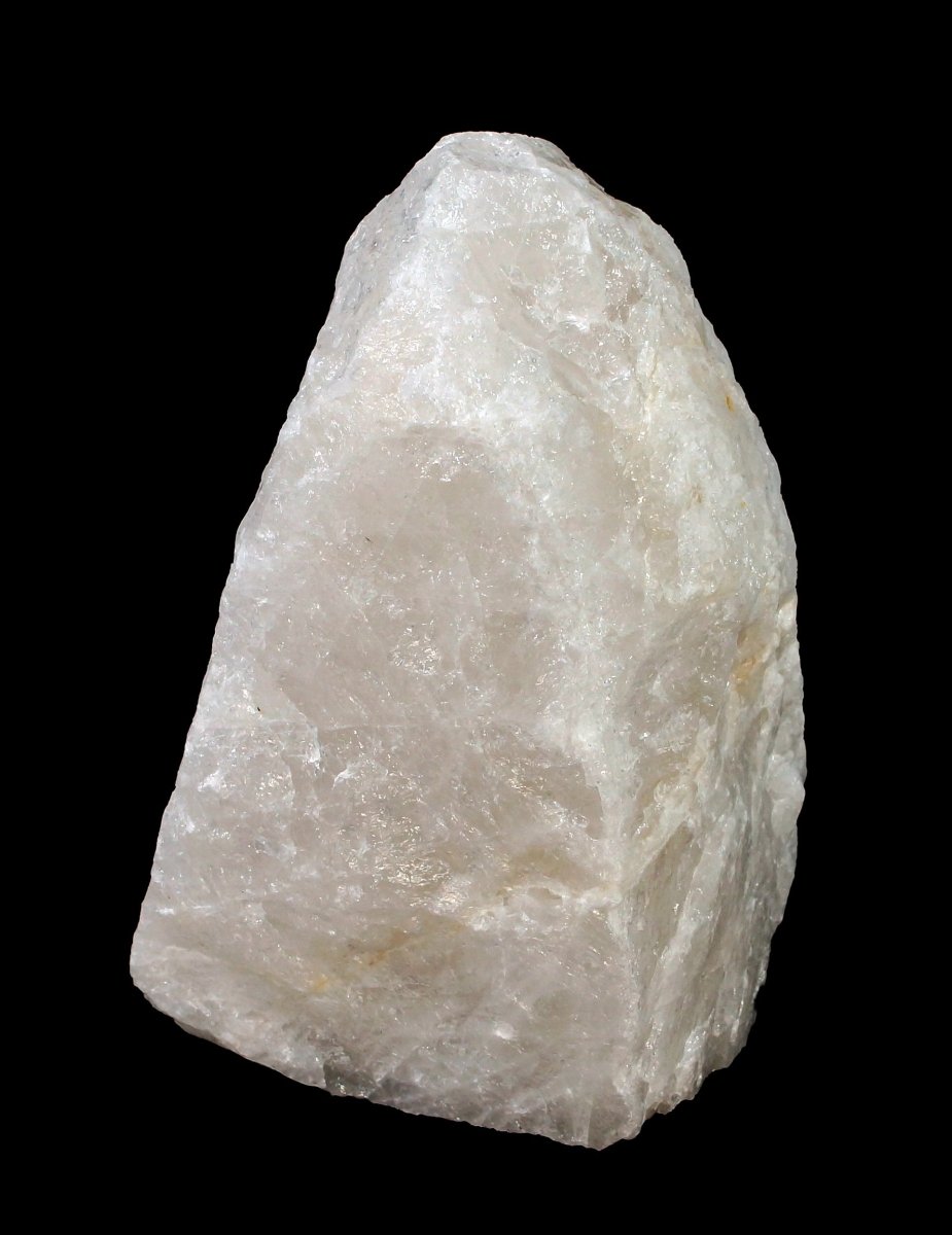 QTY 1 - Rough Crystal Quartz Lamp / CORD AND BULB INCLUDED / 5" AVG