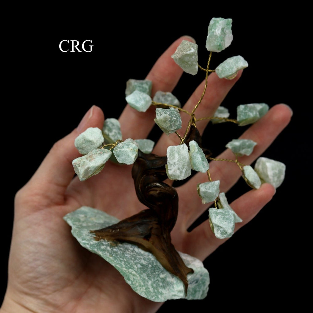 QTY 1 - Rough Green Quartz Gemstone Tree / 4-5" AVG