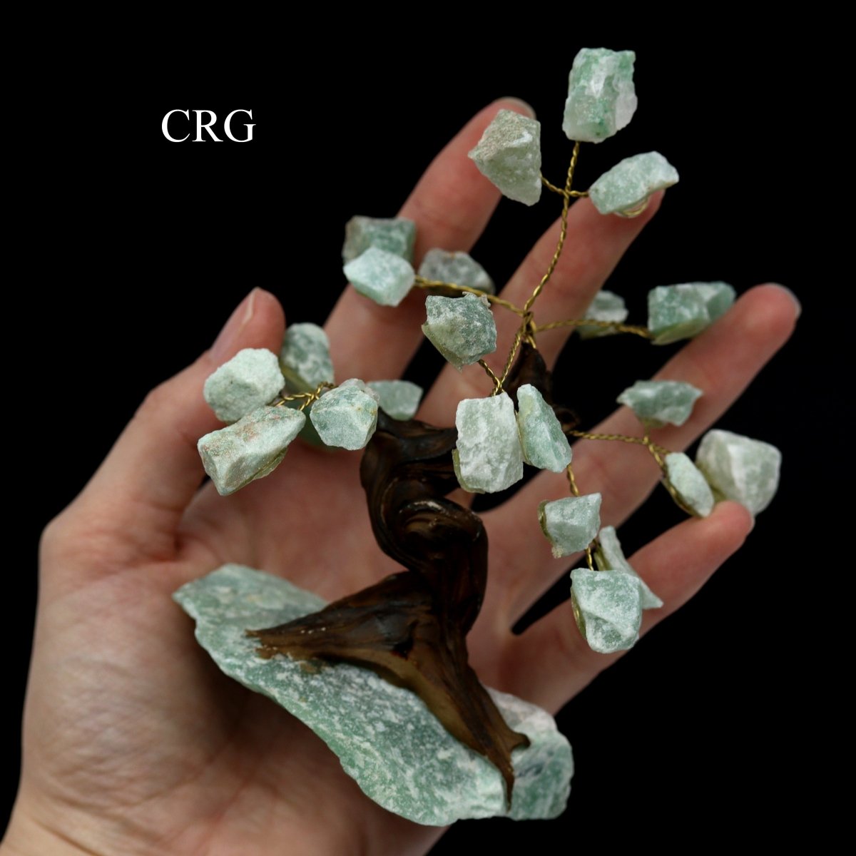 QTY 1 - Rough Green Quartz Gemstone Tree / 4-5" AVG