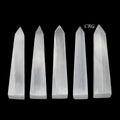 Selenite Obelisk Tower 4 to 5 Inches (1 Piece)