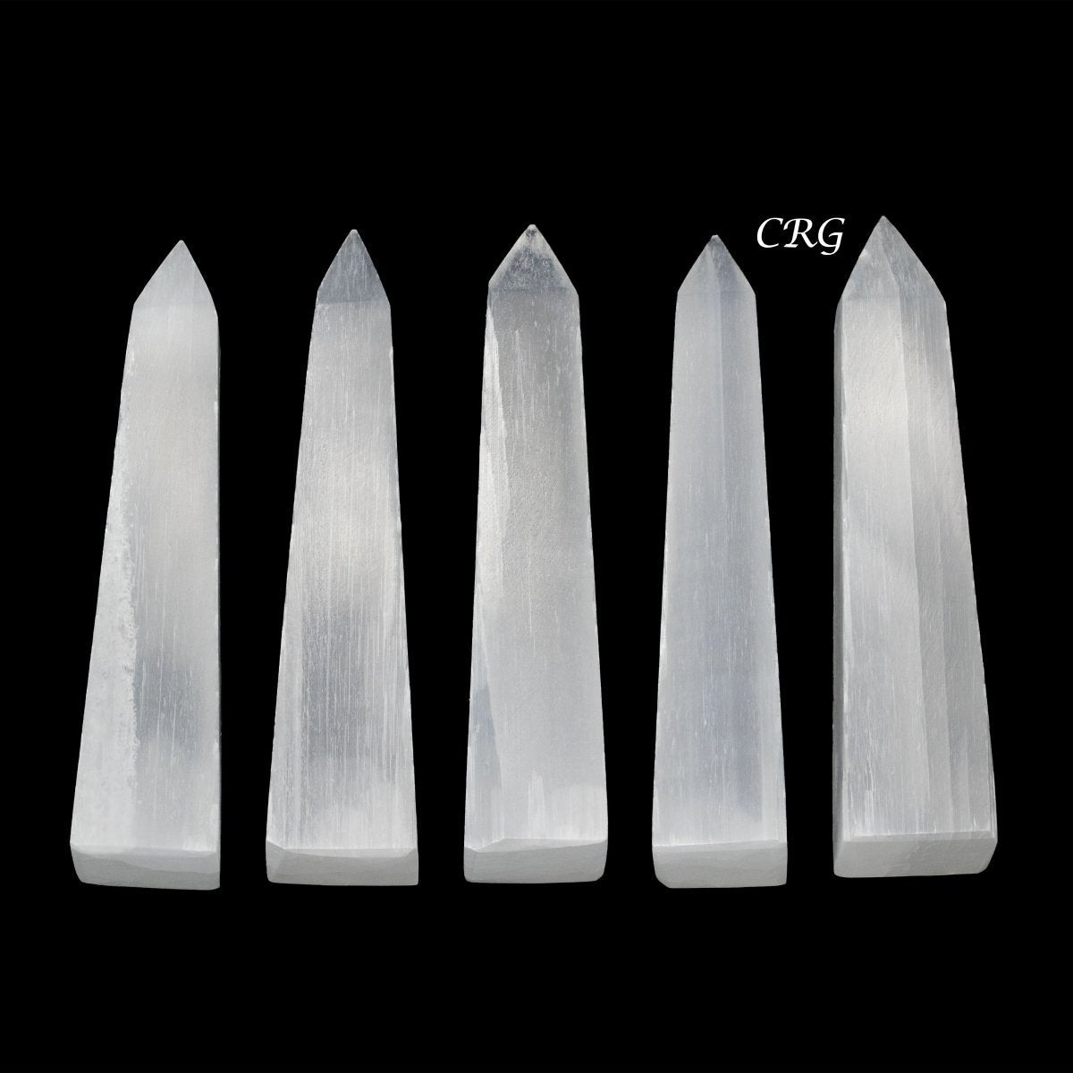 Selenite Obelisk Tower 4 to 5 Inches (1 Piece)