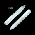 QTY 1 - Selenite Polished Thick Pencil Point Wand / 6" AVG