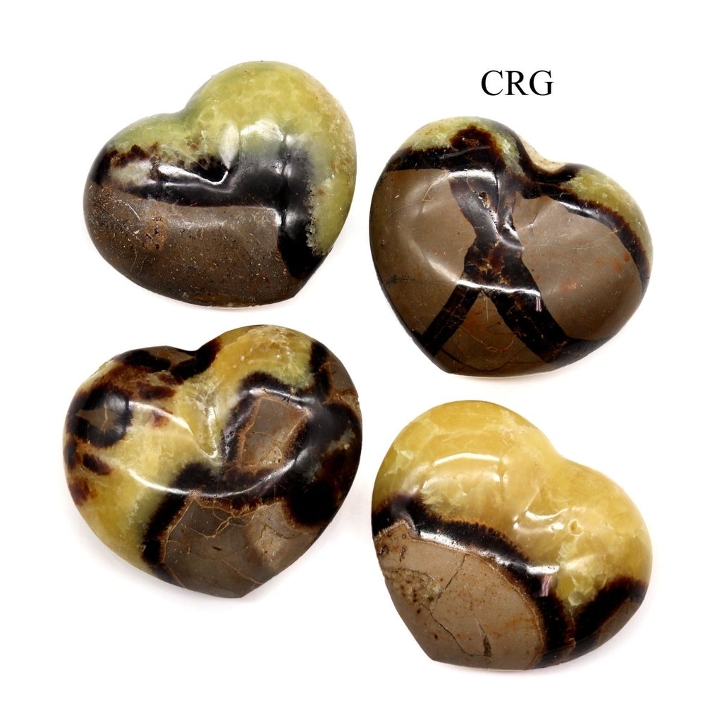 QTY 1 - Septarian Calcite Heart from Madagascar / 2.5 " AVG