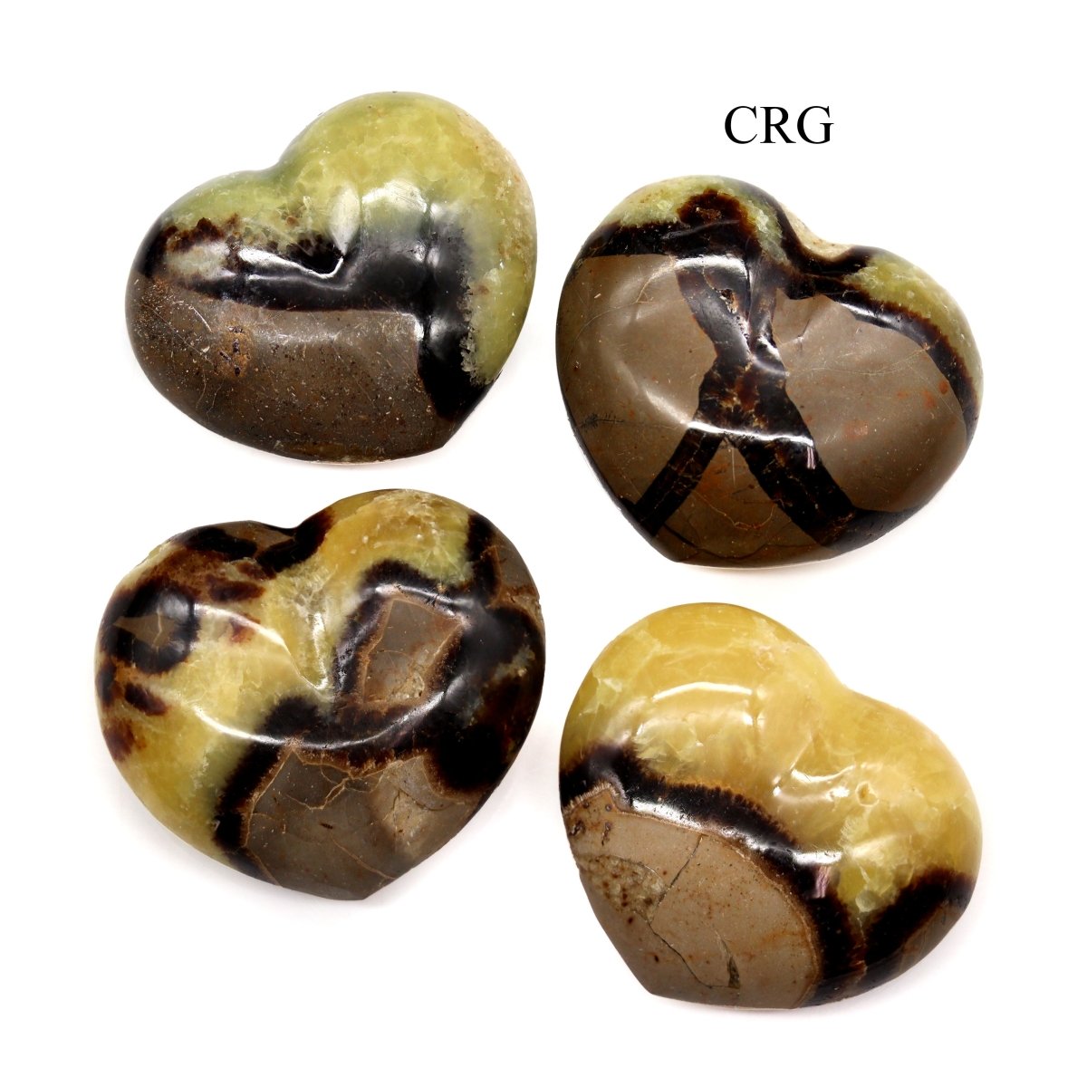 QTY 1 - Septarian Calcite Heart from Madagascar / 2.5 " AVG