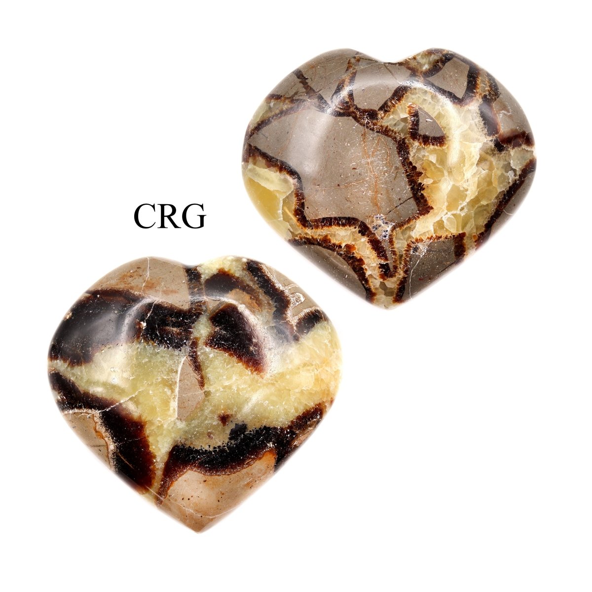 QTY 1 - Septarian Calcite Puffy Heart / 2-4" AVG