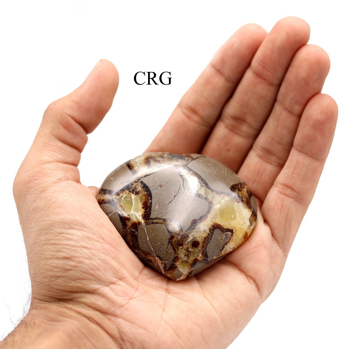 QTY 1 - Septarian Calcite Puffy Heart / 2-4" AVG