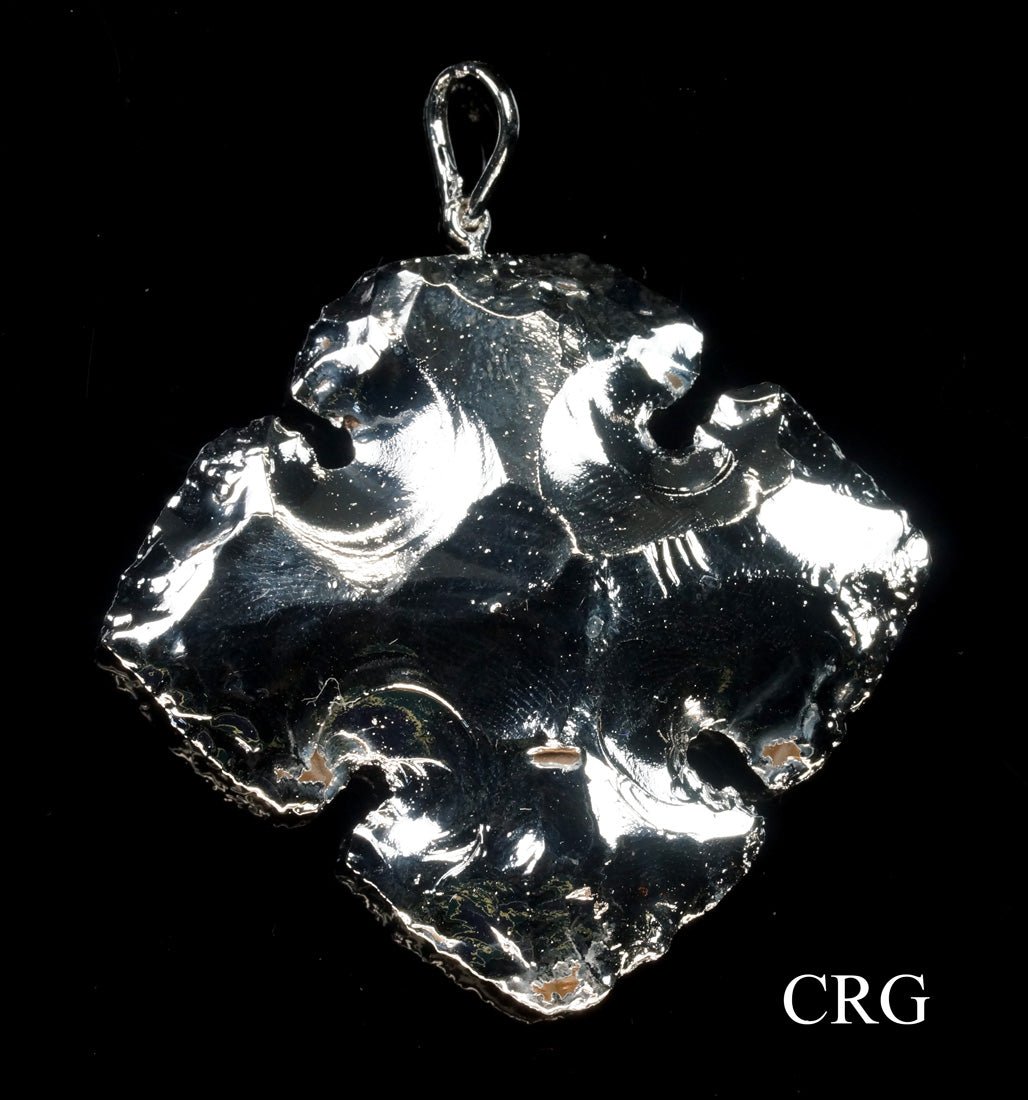 QTY 1 - Silver Plated Cross Pendant / 1"