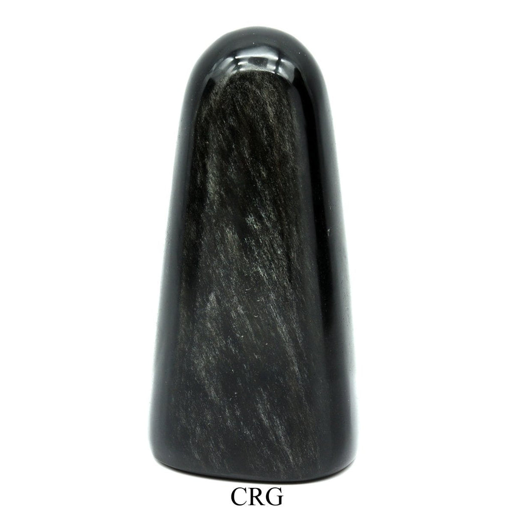 Silver Sheen Obsidian Polished Standing Freeform Boulder