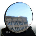 QTY 1 - Small Black Obsidian Round Mirror / 2.5"