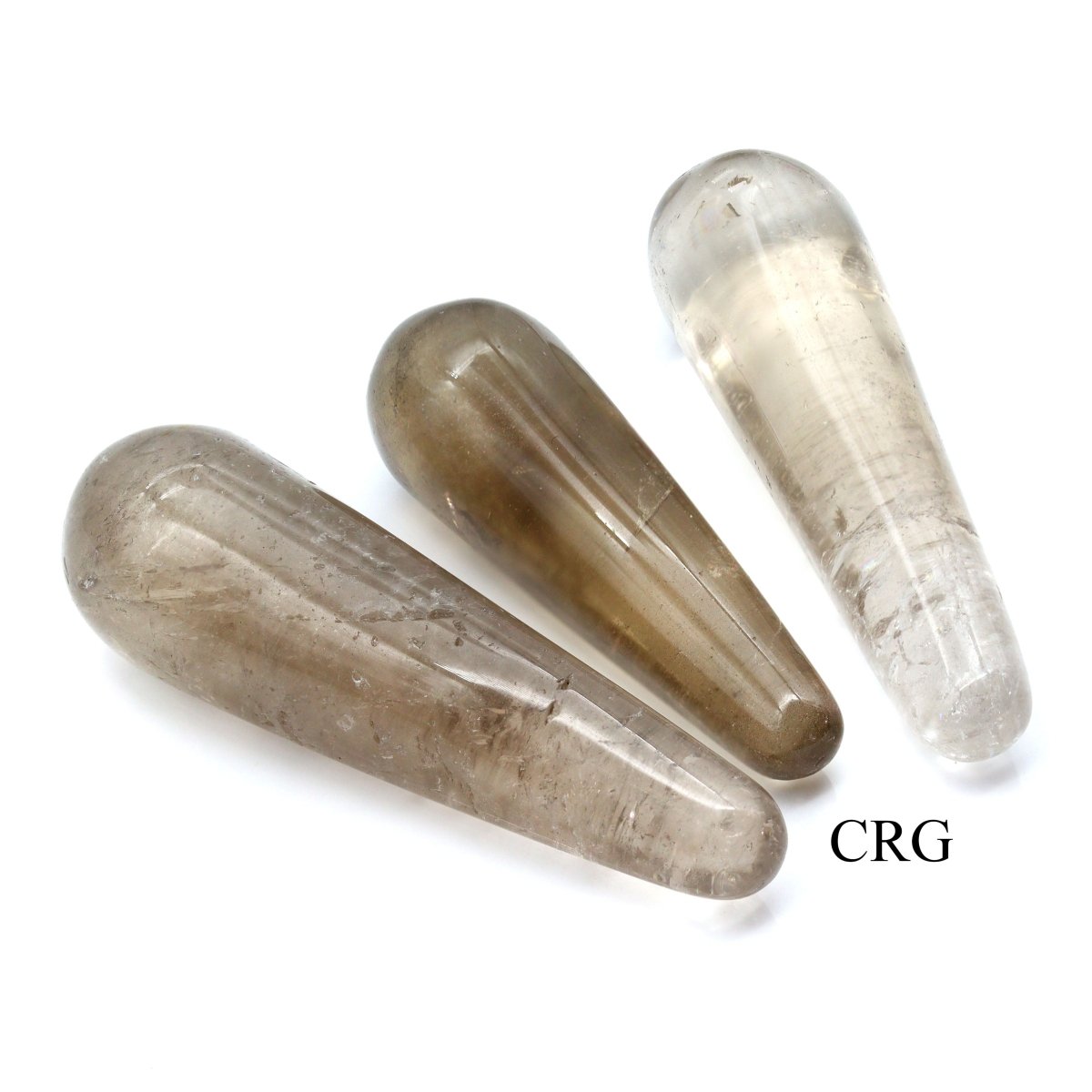 QTY 1 - Smoky Quartz Mini Massage Wand / 2.5"-3.5" AVG