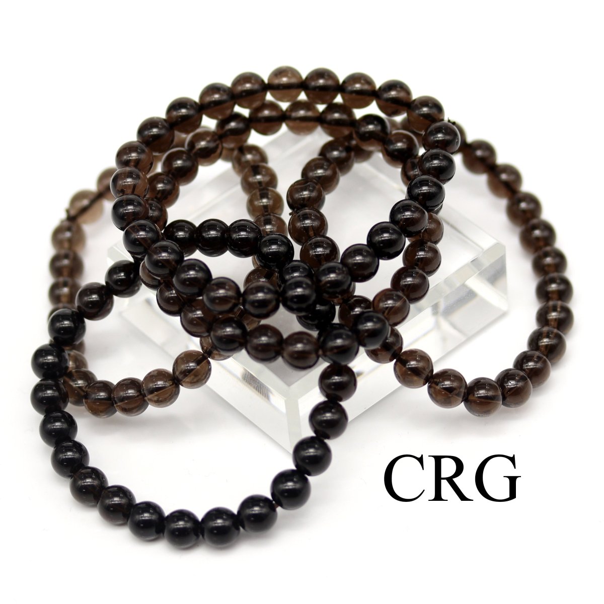 QTY 1 - Smoky Quartz Stretch Bracelet / 8mm AVG