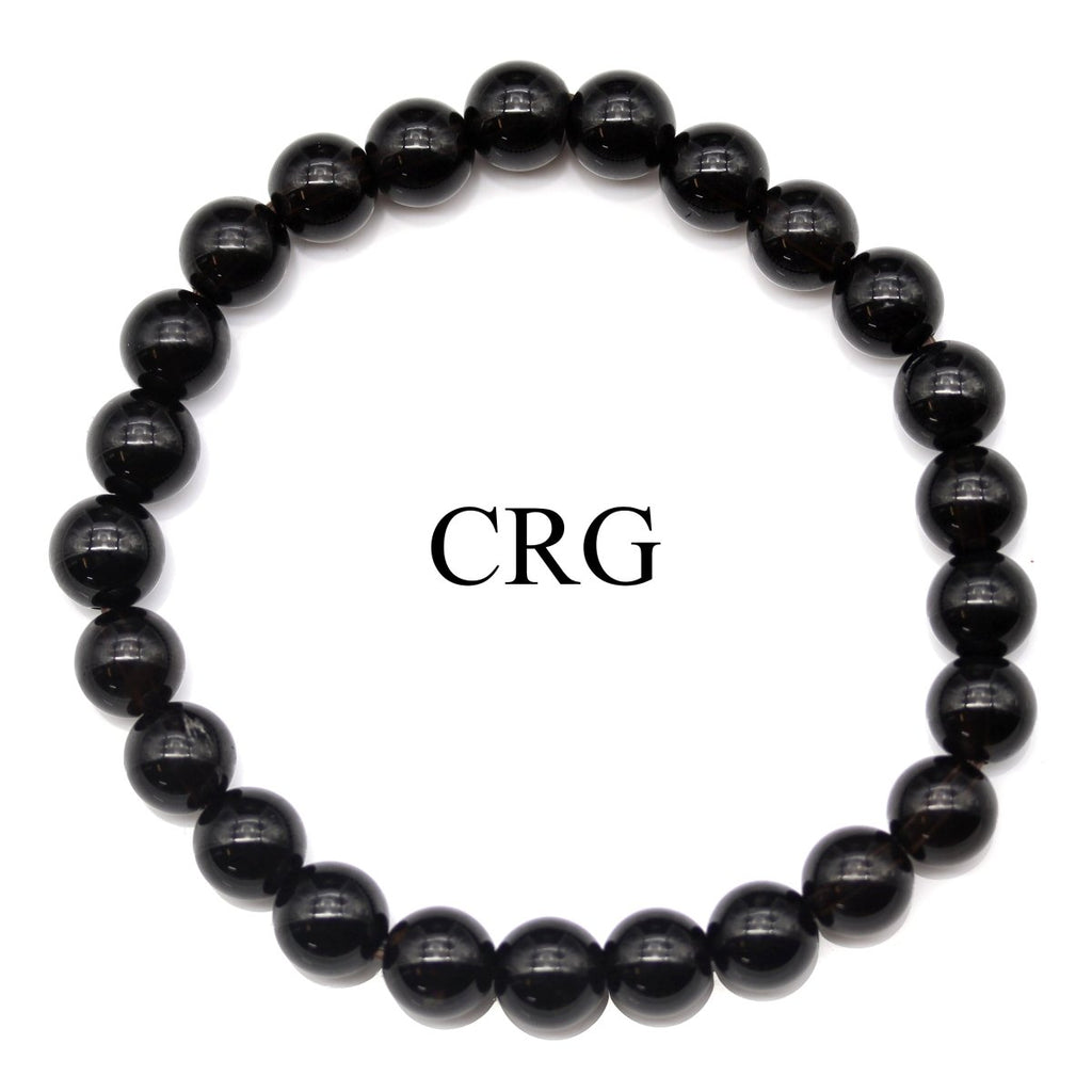 QTY 1 - Smoky Quartz Stretch Bracelet / 8mm AVG