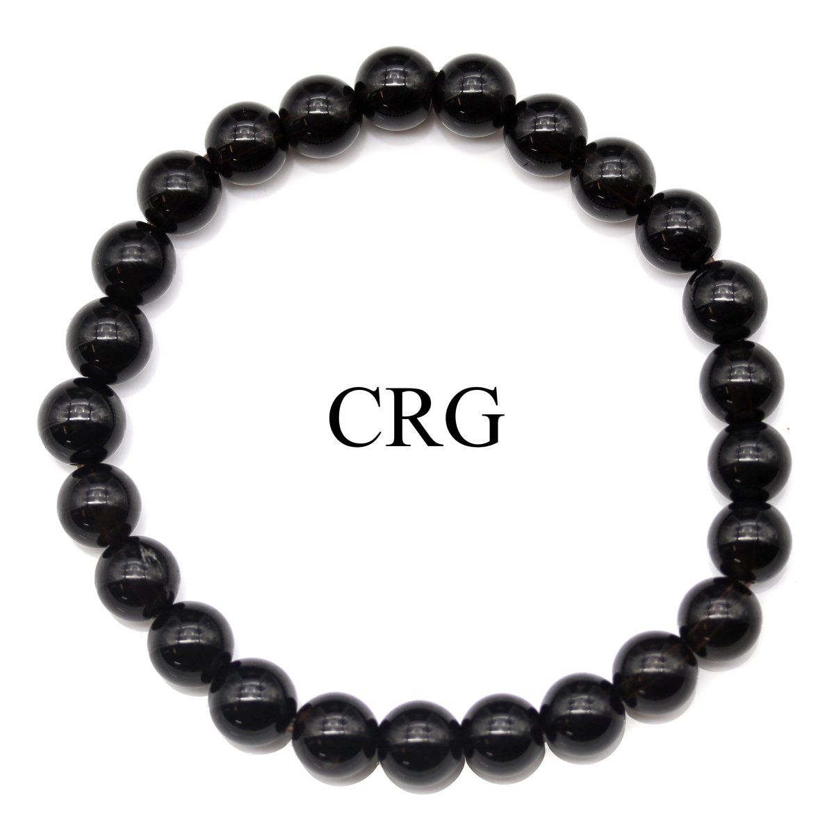 QTY 1 - Smoky Quartz Stretch Bracelet / 8mm AVG