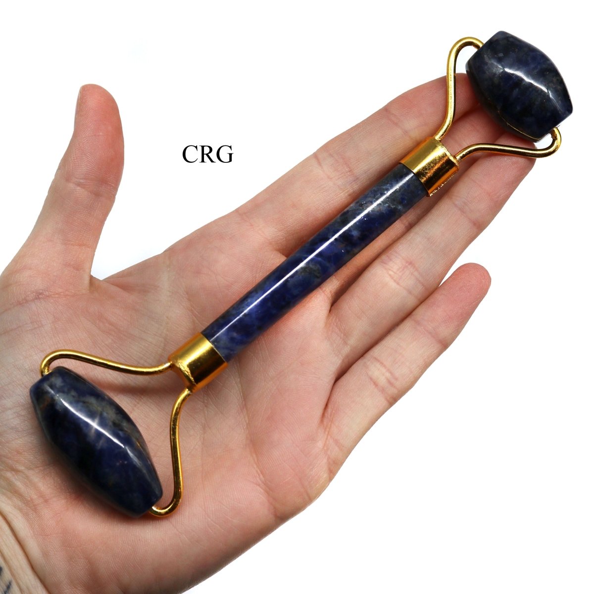 QTY 1 - Sodalite Gemstone Facial Massage Roller / 5.5" AVG