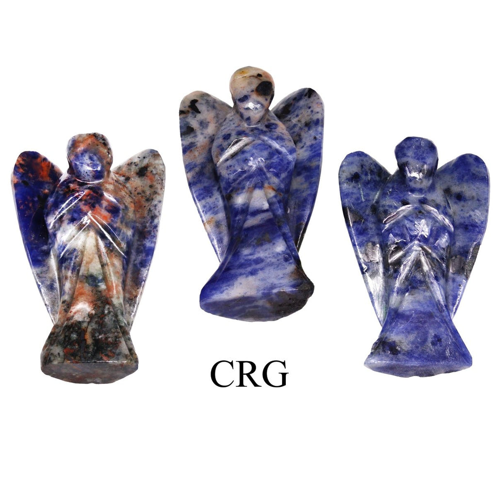 QTY 1 - Sodalite Gemstone Pocket Angel / 2" AVG