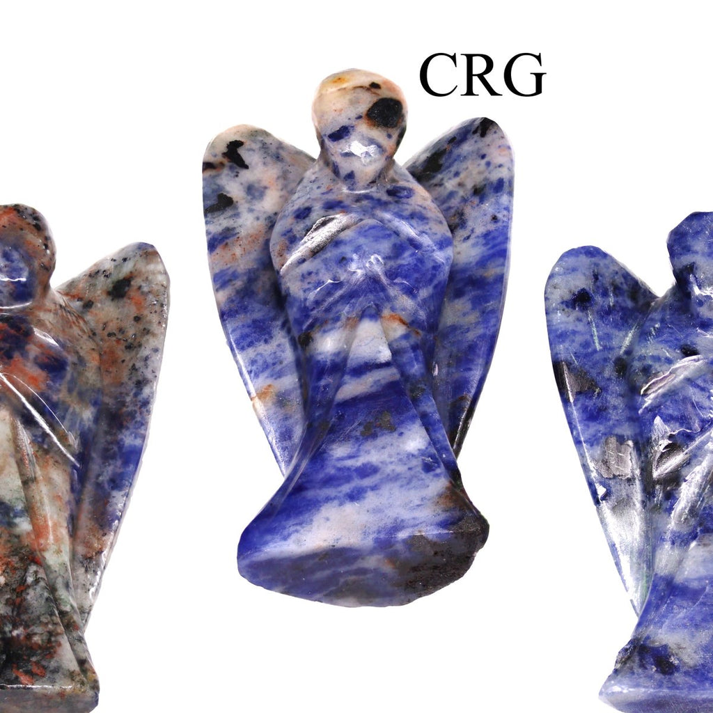 QTY 1 - Sodalite Gemstone Pocket Angel / 2" AVG