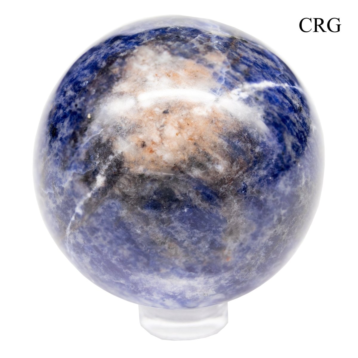QTY 1 - Sodalite Gemstone Sphere / 40-50mm AVG
