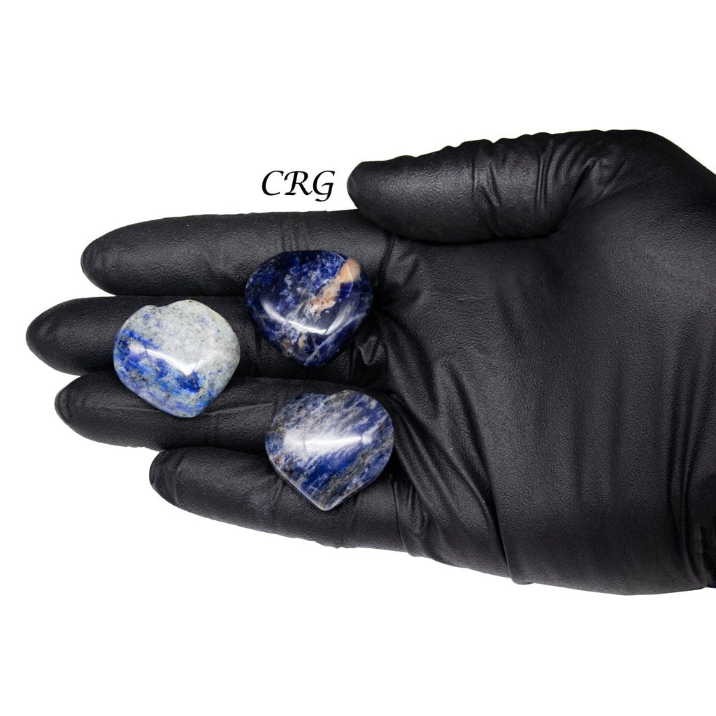 Sodalite Puffy Heart - 1"-1.5" - Qty 1