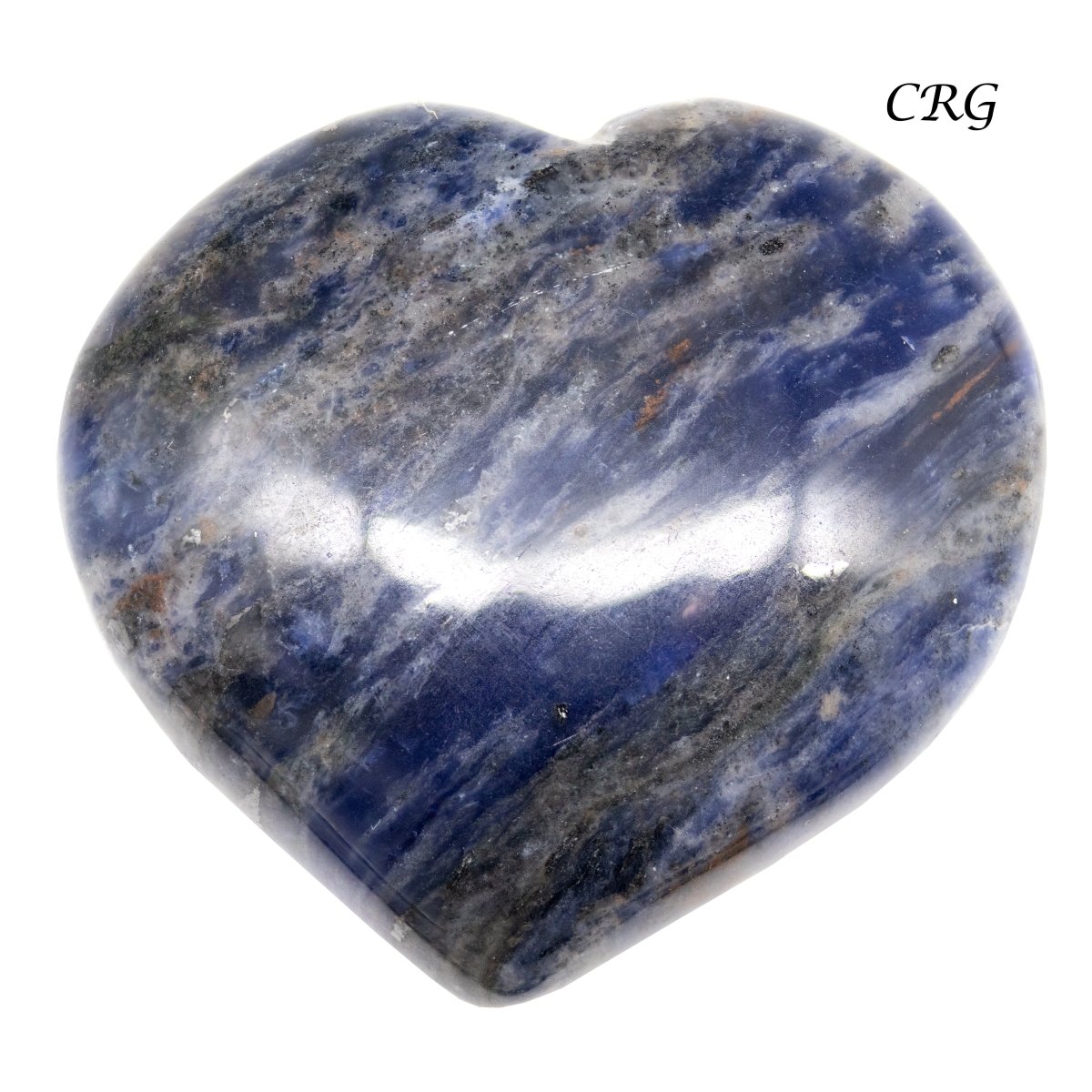 Sodalite Puffy Heart - 1"-1.5" - Qty 1