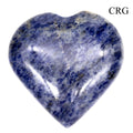 QTY 1 - Sodalite Puffy Heart / 2-4" AVG