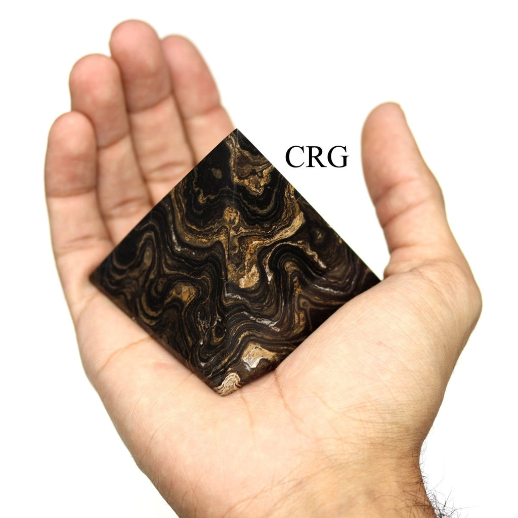 QTY 1 - Stromatolite Pyramid from Peru / 60-70 MM AVG