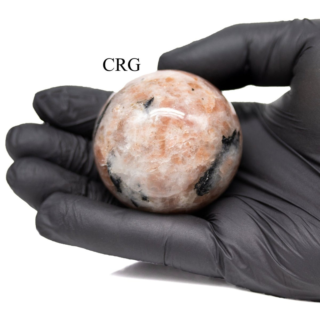 QTY 1 - Sunstone Gemstone Sphere / 40-50mm AVG