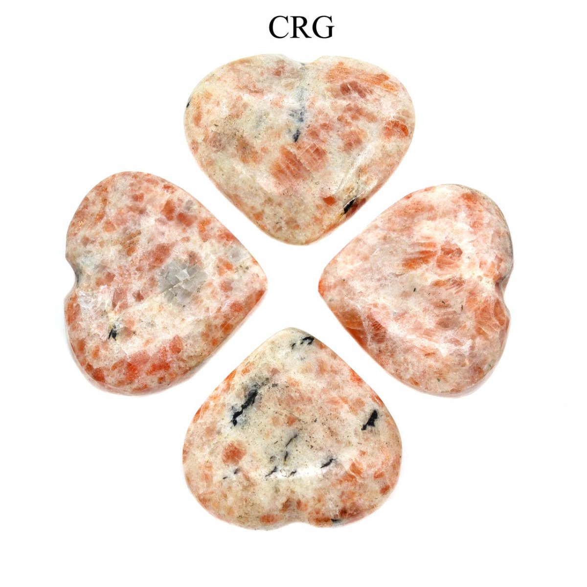 QTY 1 - Sunstone Puffy Heart / 1-1.5" AVG
