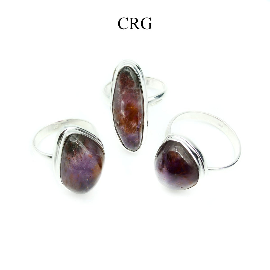 QTY 1 - Super 7 Amethyst 925 Sterling Silver Ring - CHOOSE YOUR SIZE
