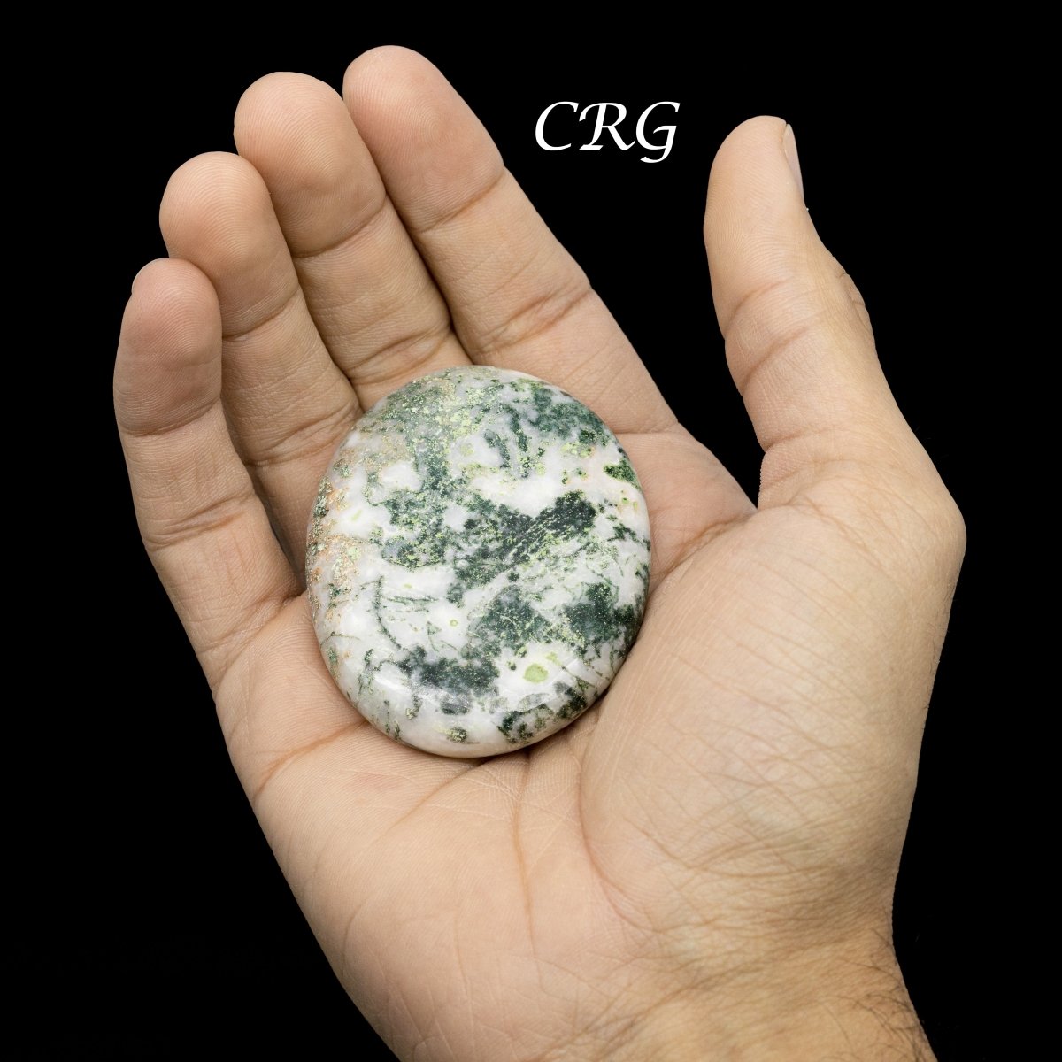 QTY 1 - Tree Agate Palm Stone / 2" Avg