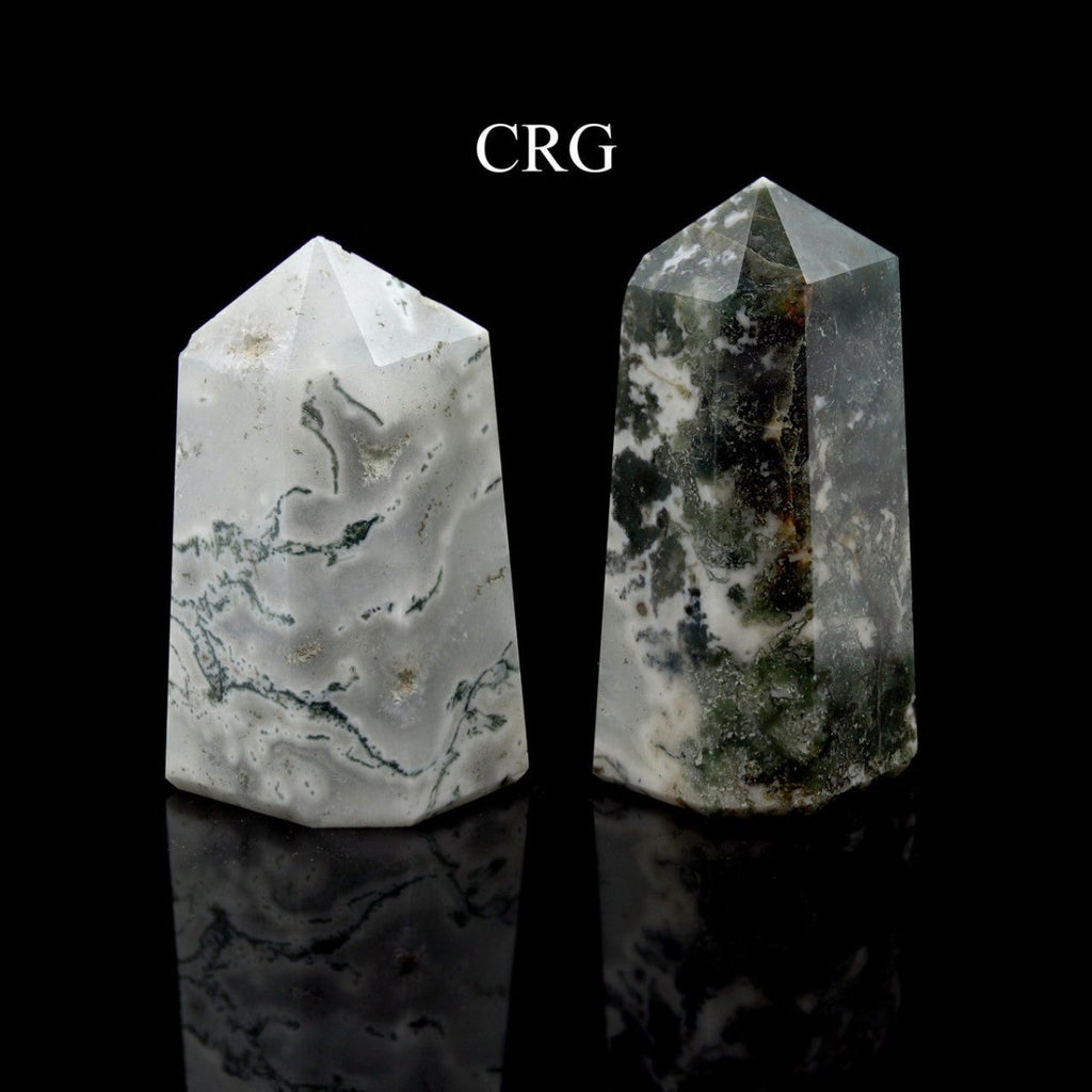 QTY 1 - Tree Agate Point from India / 3-5" Avg