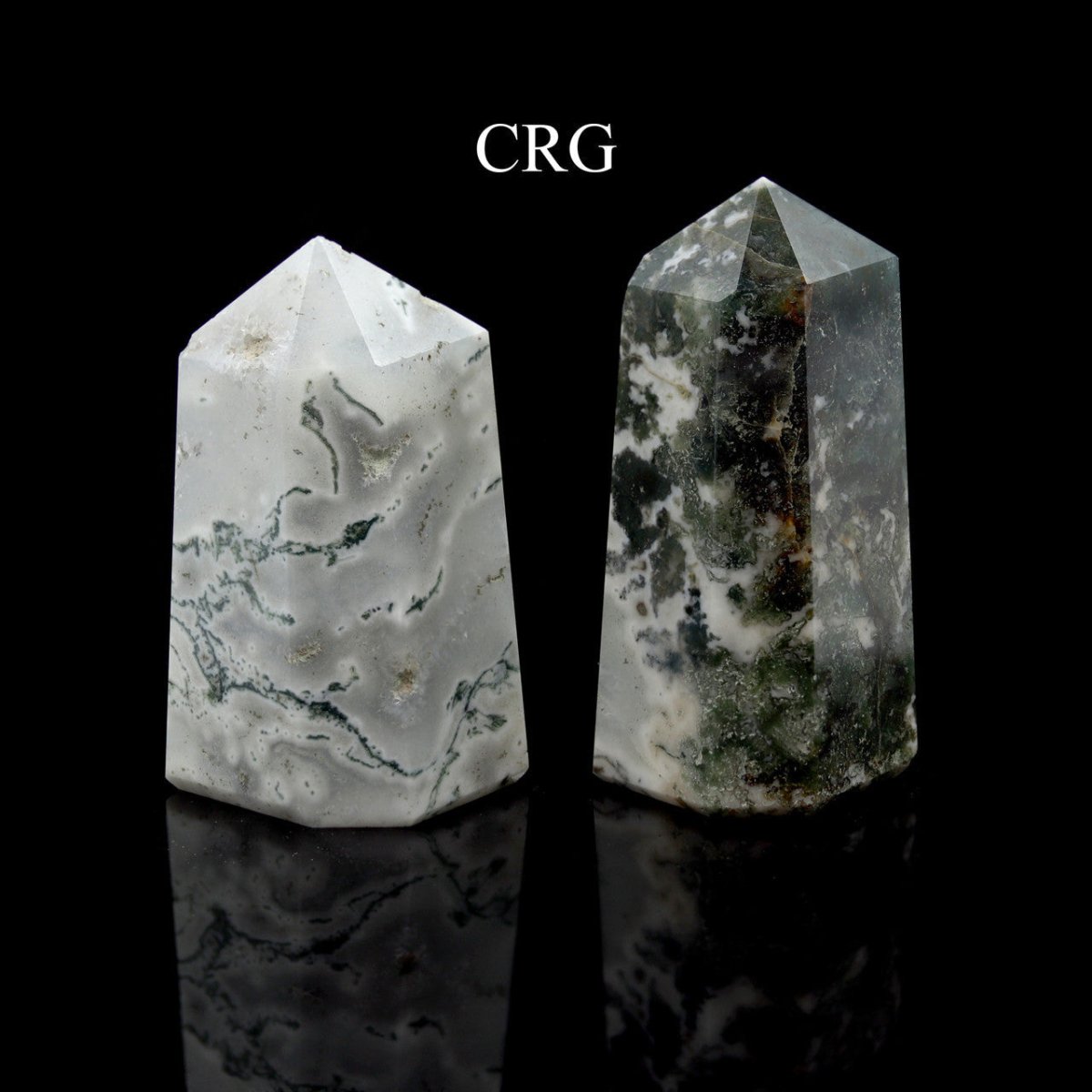 QTY 1 - Tree Agate Point from India / 3-5" Avg