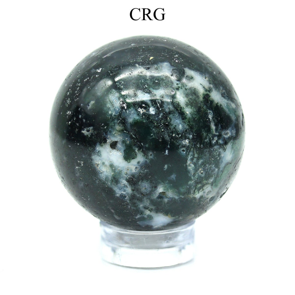 Tree and Moss Agate Gemstone Sphere / 40-50mm AVG