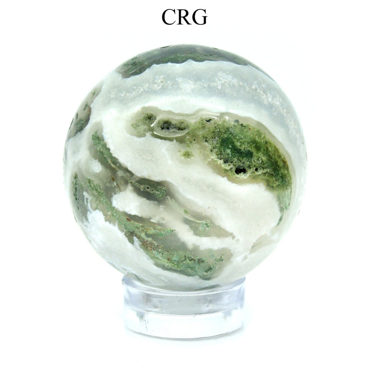 Tree and Moss Agate Gemstone Sphere / 40-50mm AVG