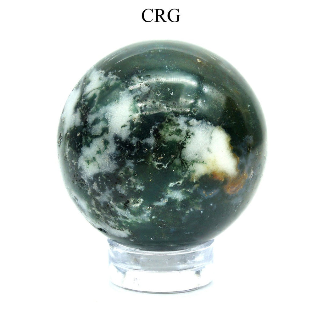 Tree and Moss Agate Gemstone Sphere / 40-50mm AVG
