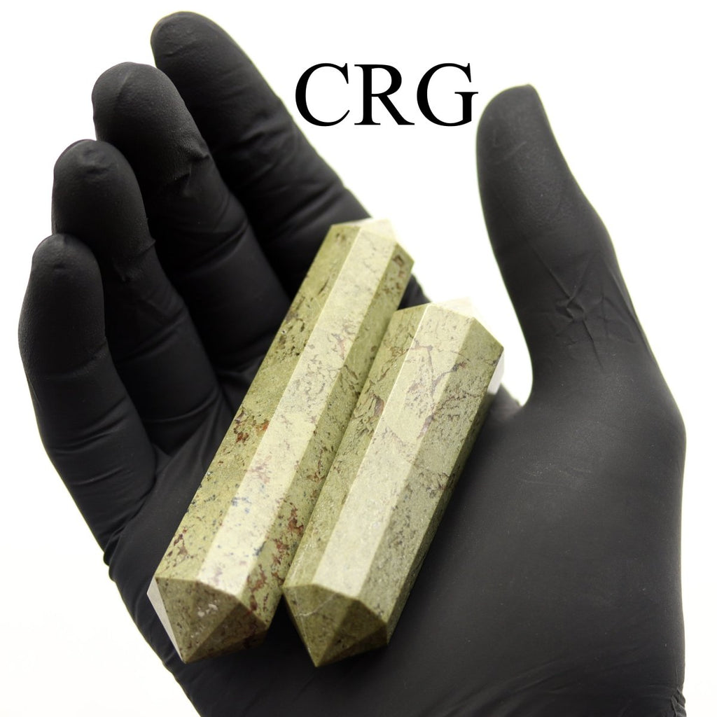 QTY 1 - Vesuvianite Double Terminated Wand / 3-5" AVG