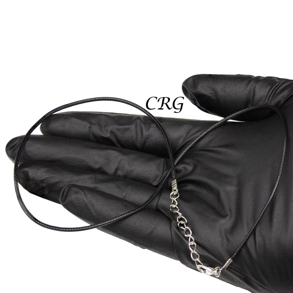 QTY 1 - Waxed Leather 1.5mm Chain Cord / 18"